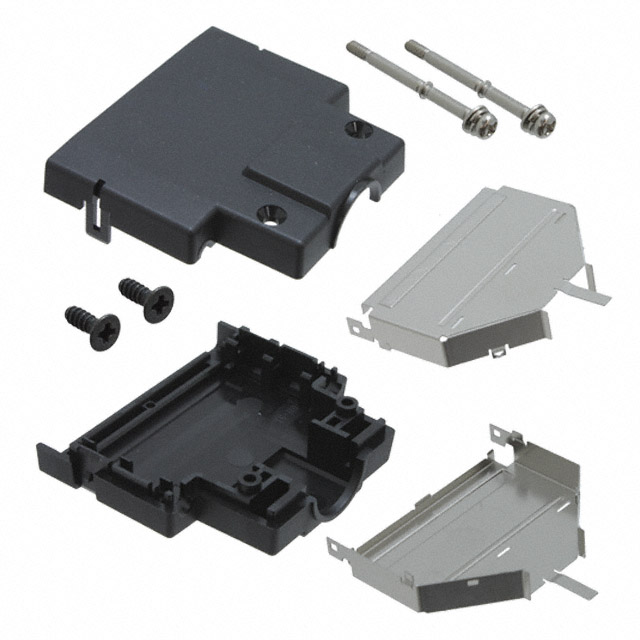 【DH-51-CV1B】CONN BACKSHELL 51POS 180DEG SHLD