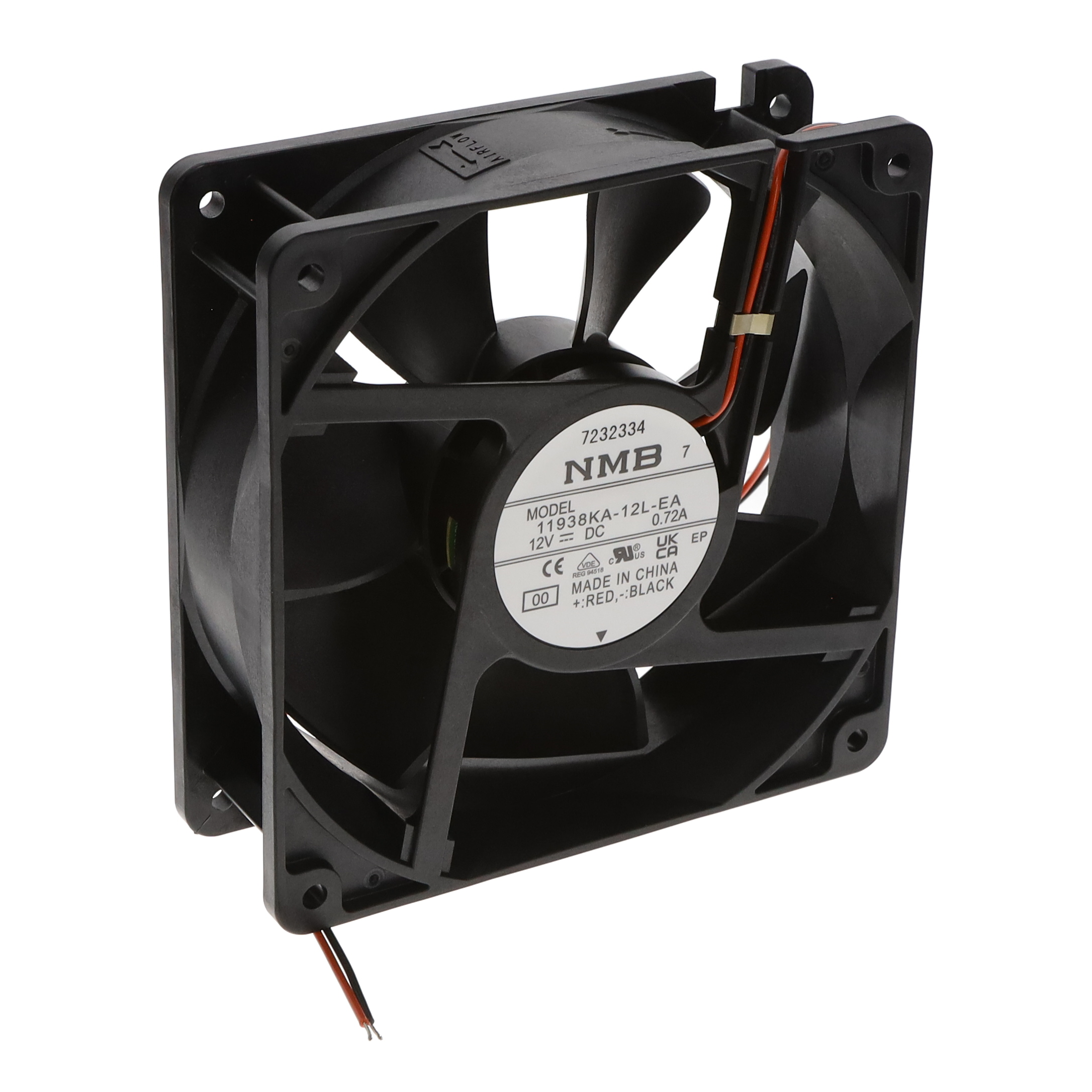 【11938KA-12L-EA-00】FAN AXIAL 119X38.4MM 12VDC WIRE