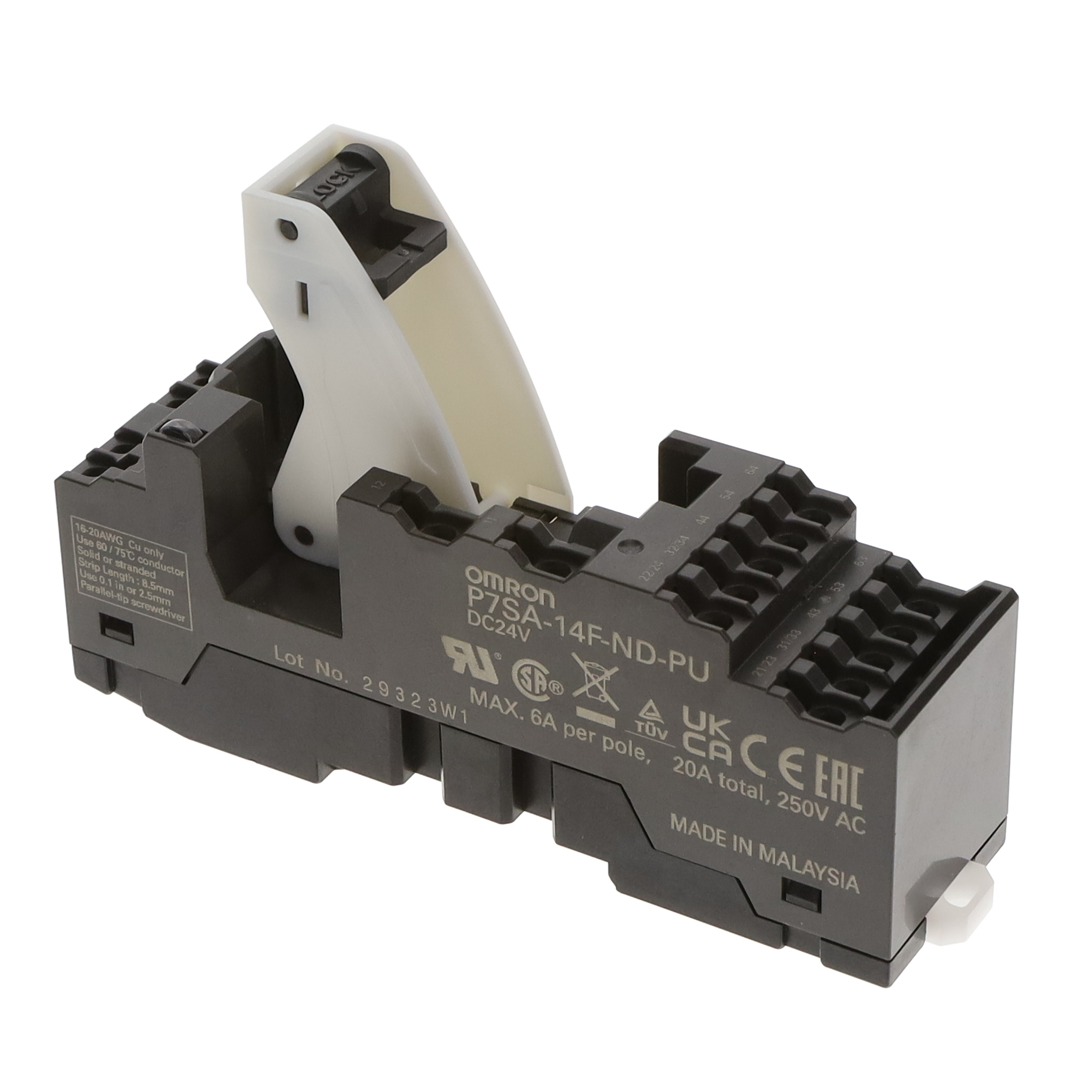 【P7SA-14F-ND-PU DC24】G7SA PUSH-IN SOCKET 6 POLE