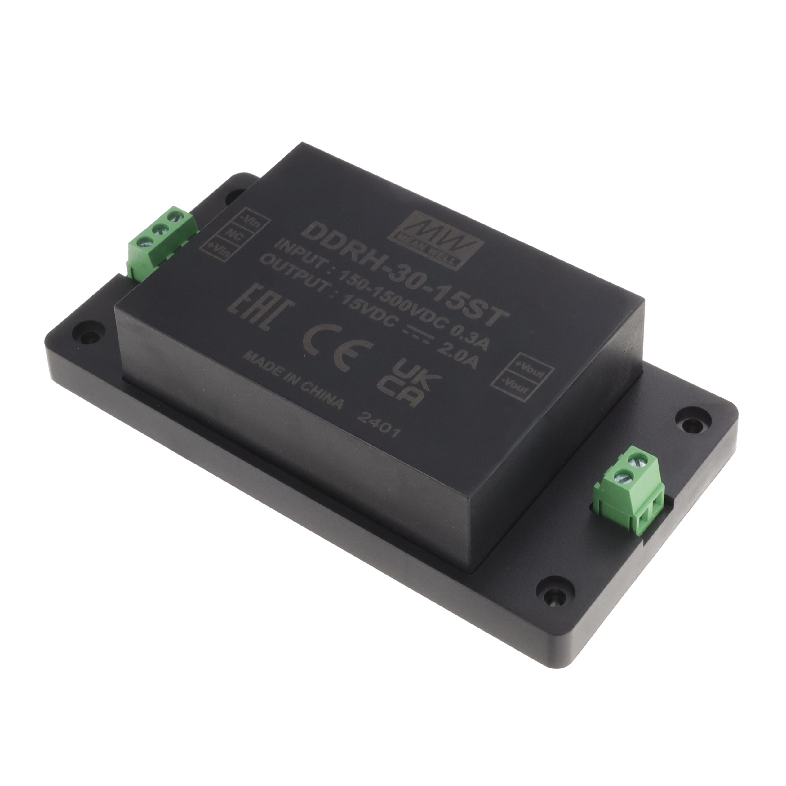 【DDRH-30-15ST】I/P:150~1500VDC;O/P:15V/0~2A