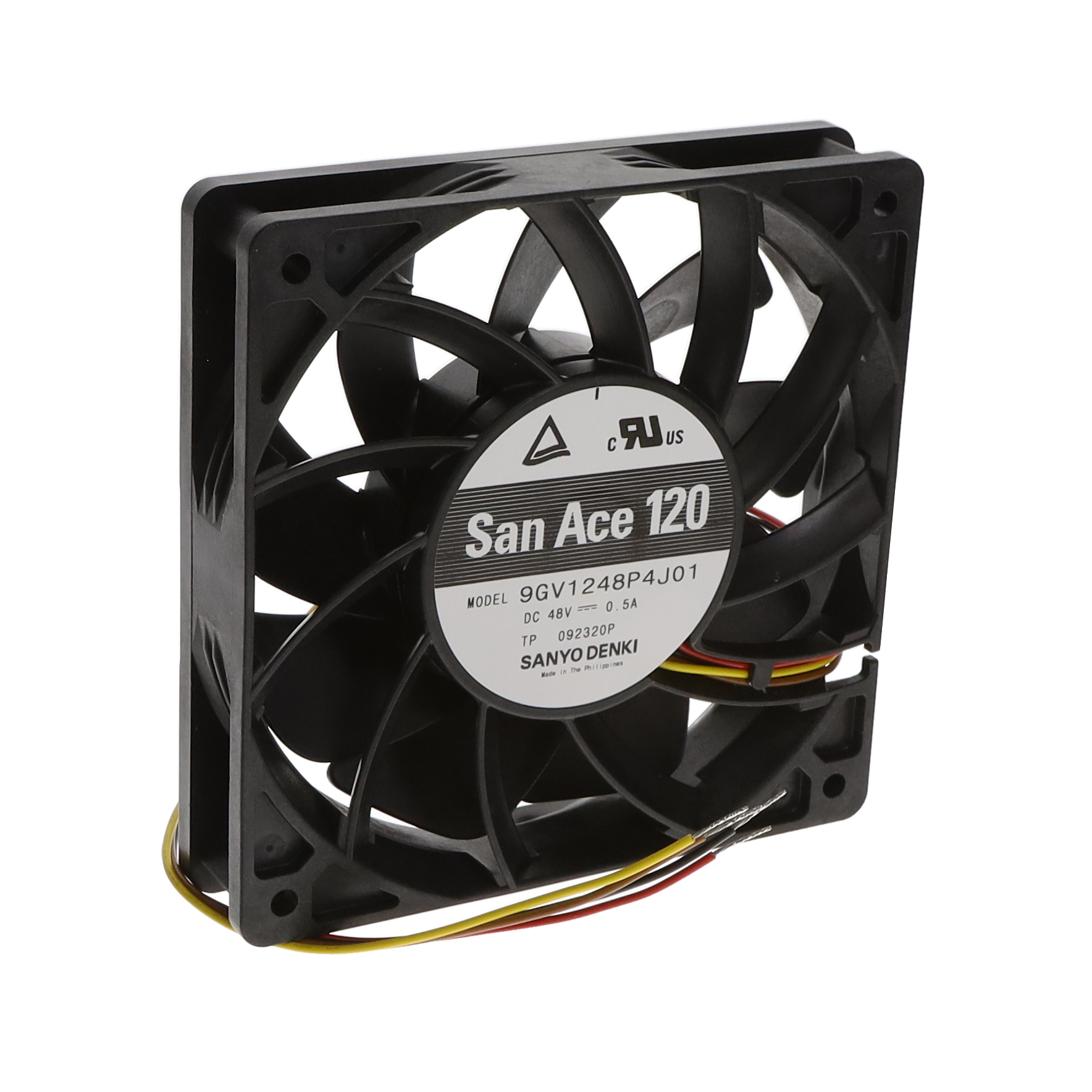 【9GV1248P4J01】FAN AXIAL 119X25.4MM 48VDC WIRE