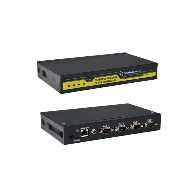 【ES-346】4 PORT RS422/485 ETHERNET TO SER