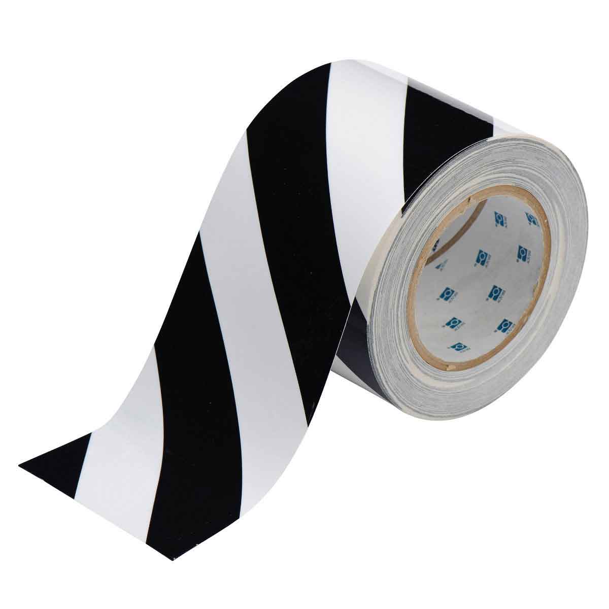 4" X 100' B505 BLK/WHT COLD FLOO【152753】