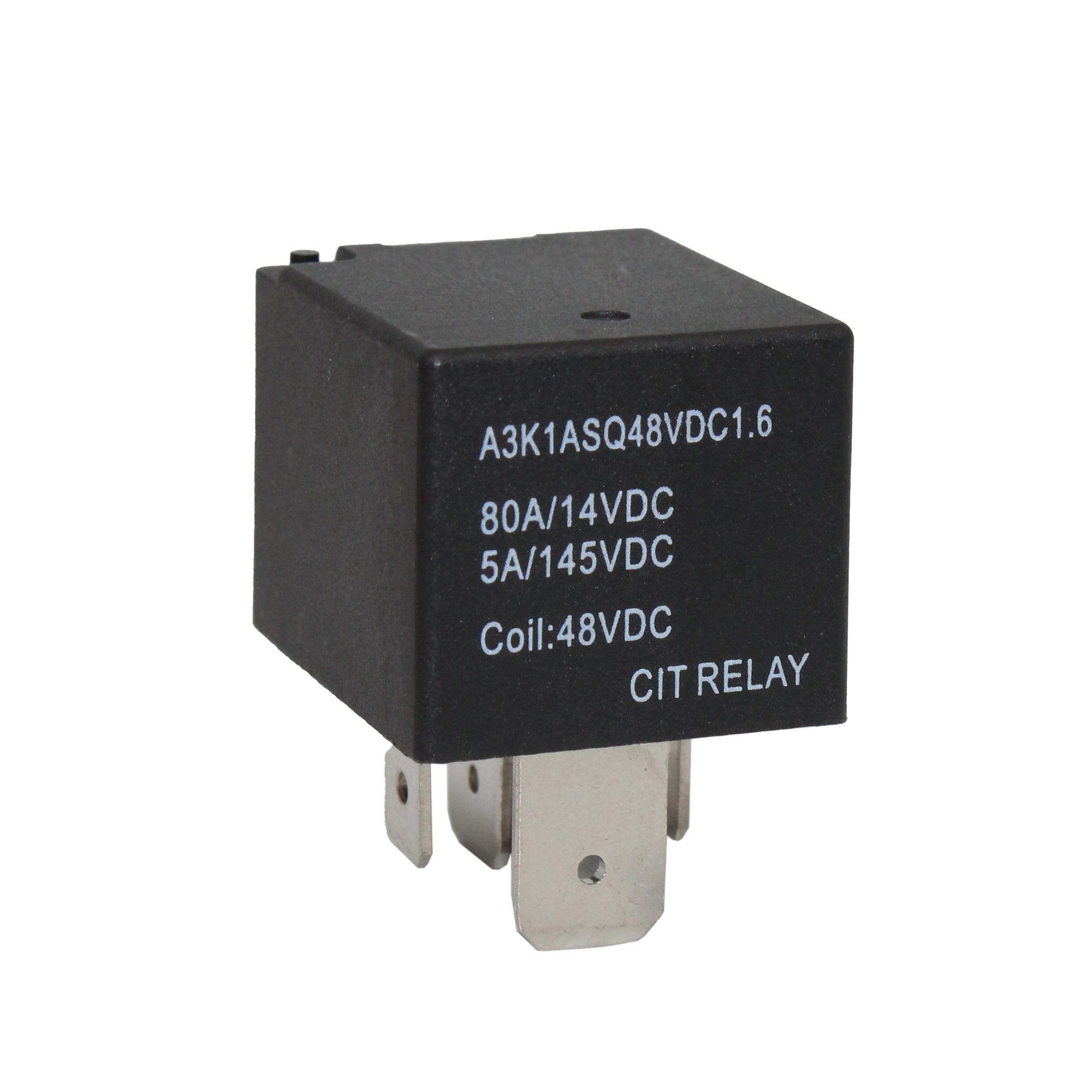 【A3K1ASQ48VDC1.6】RELAY AUTOMOTIVE SPST 80A 48VDC