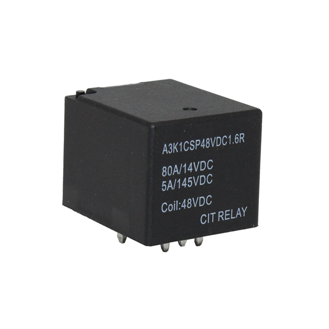 RELAY AUTOMOTIVE SPDT 80A 48VDC【A3K1CSP48VDC1.6R】