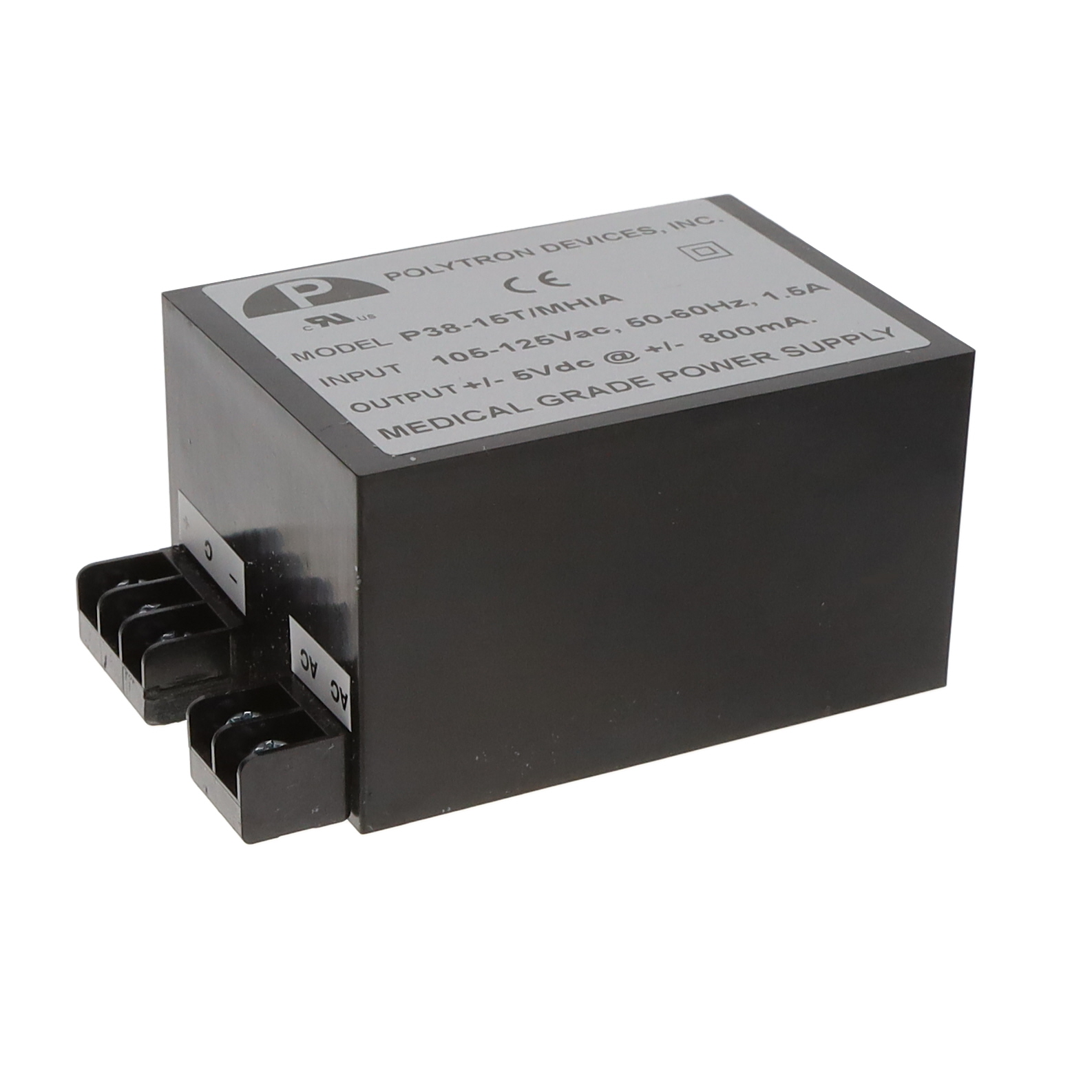 【P38-15T/MHIA】AC/DC CONVERTER 15V -15V