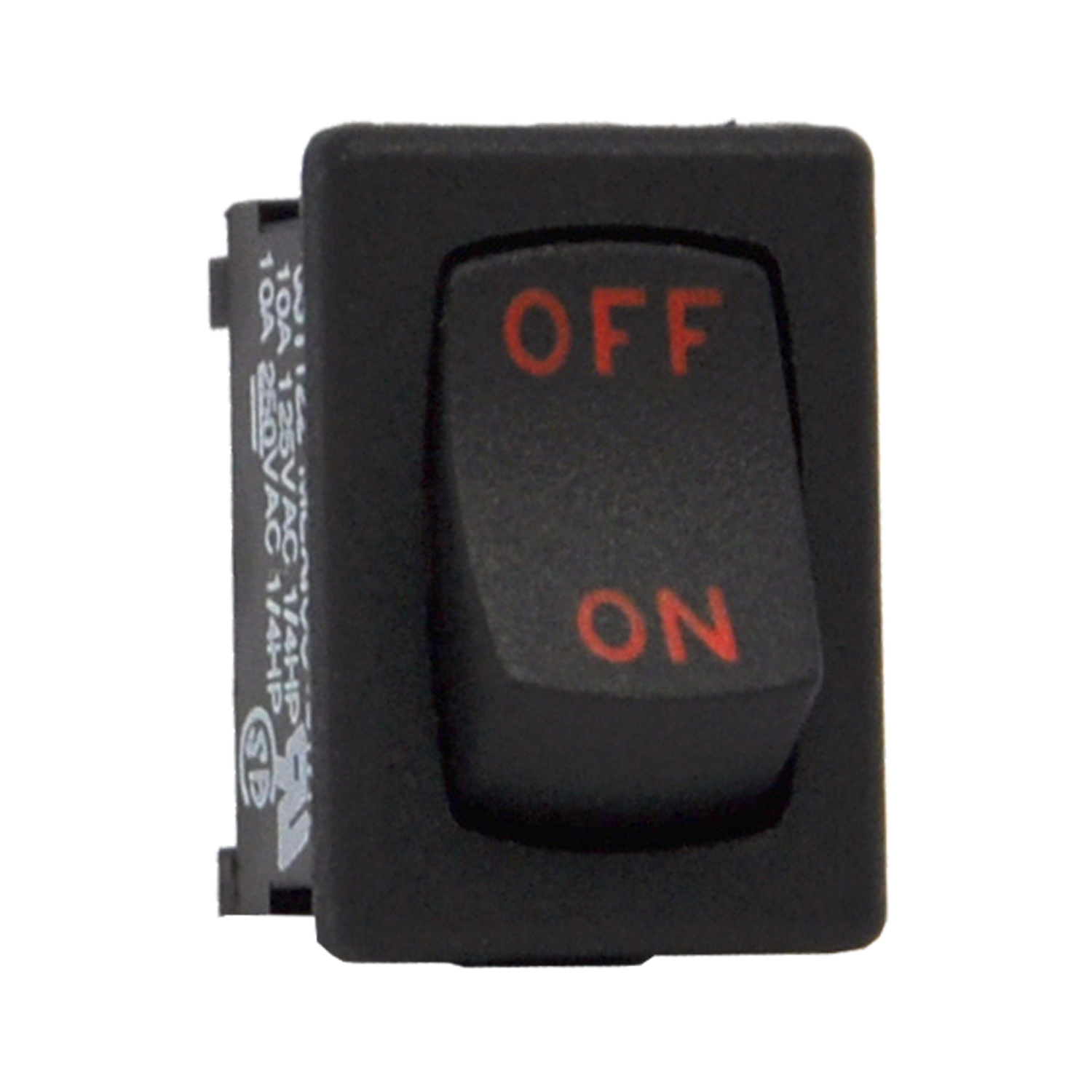 【651122-BB-0N】SWITCH ROCKER SPST 10A 125V