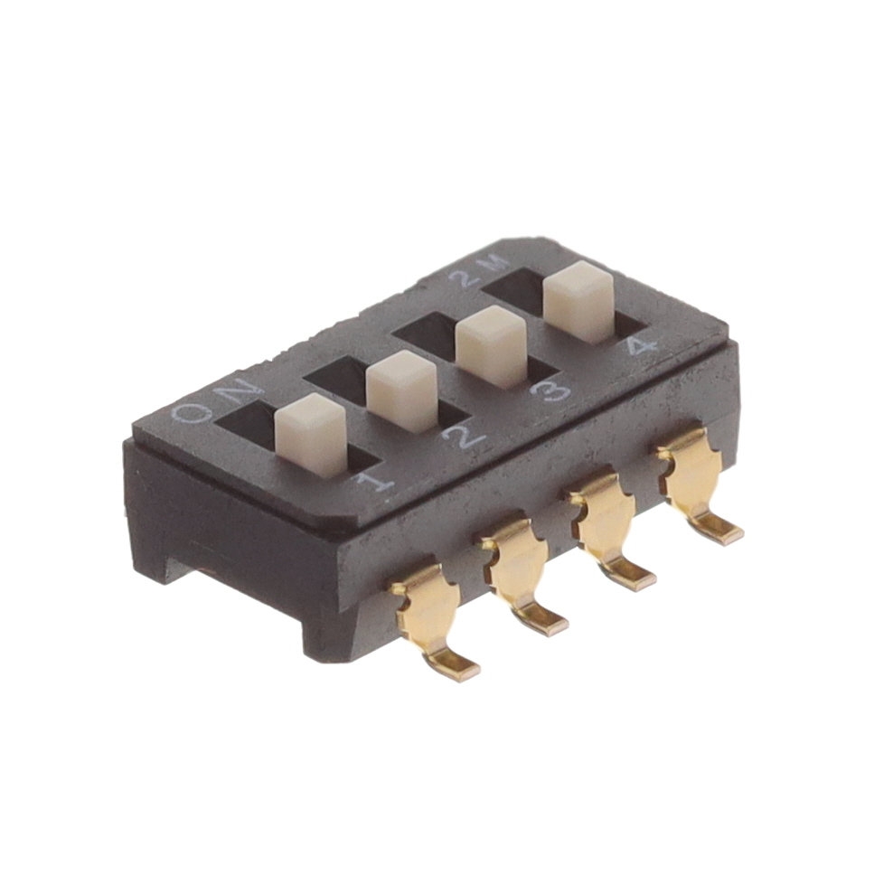 SWITCH SLIDE DIP SPST 0.1A 6V【CFS-0403TB】
