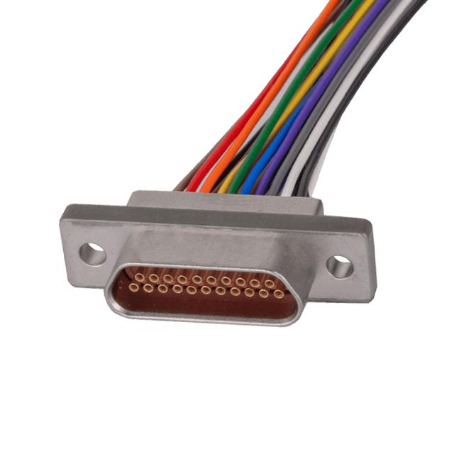 【DCCM25PCBRPN-X2S】CONN MICRO-D PLUG 25POS R/A SLDR