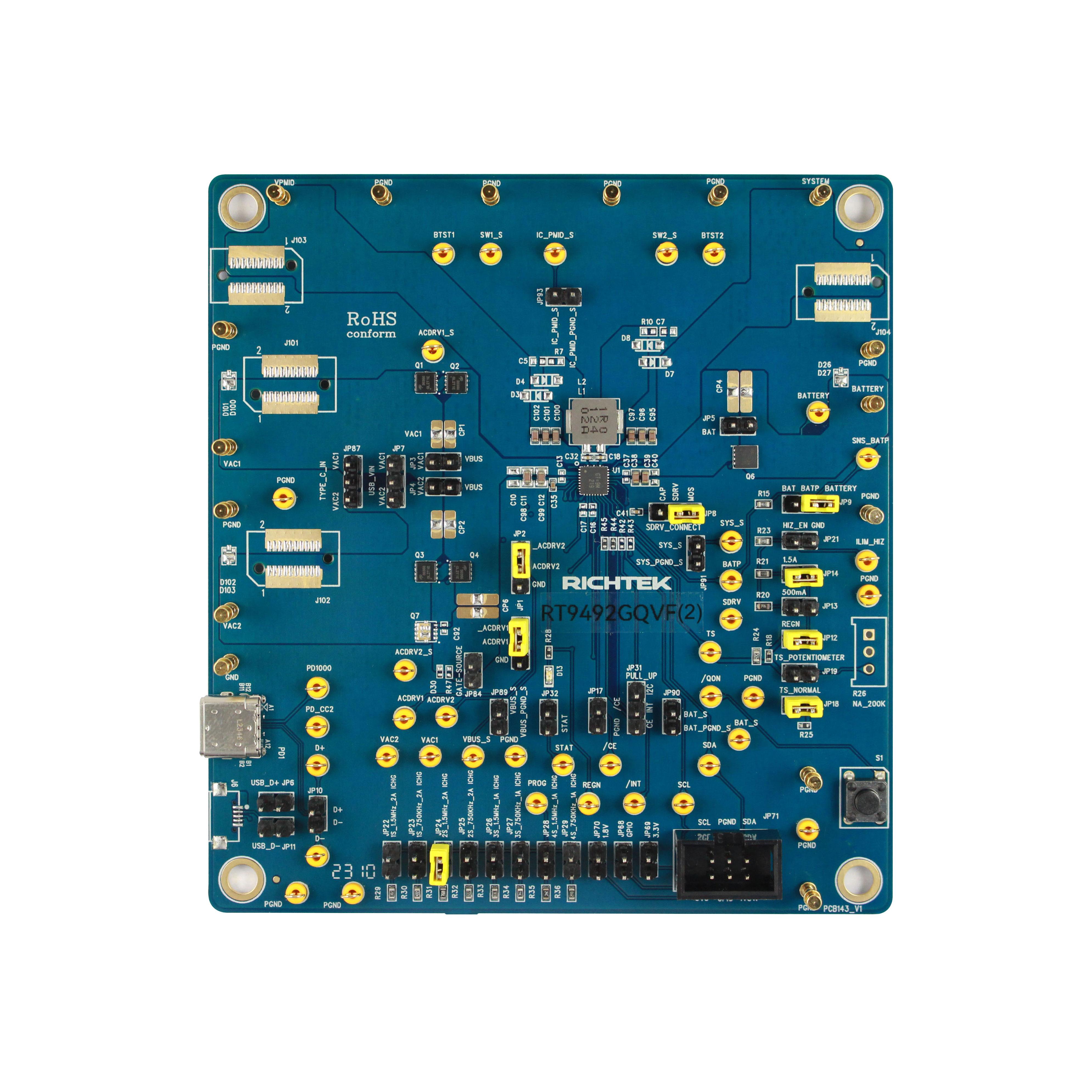 EVAL BOARD FOR RT9492【EVB_RT9492GQVF(2)】