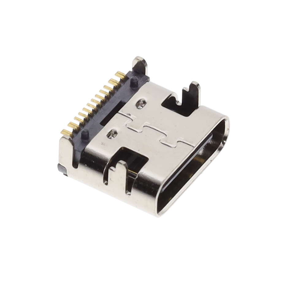 【USB-CA16HTBTR】USB C TYPE 16P FEMALE WITH PEG 1 [digi-reel品]