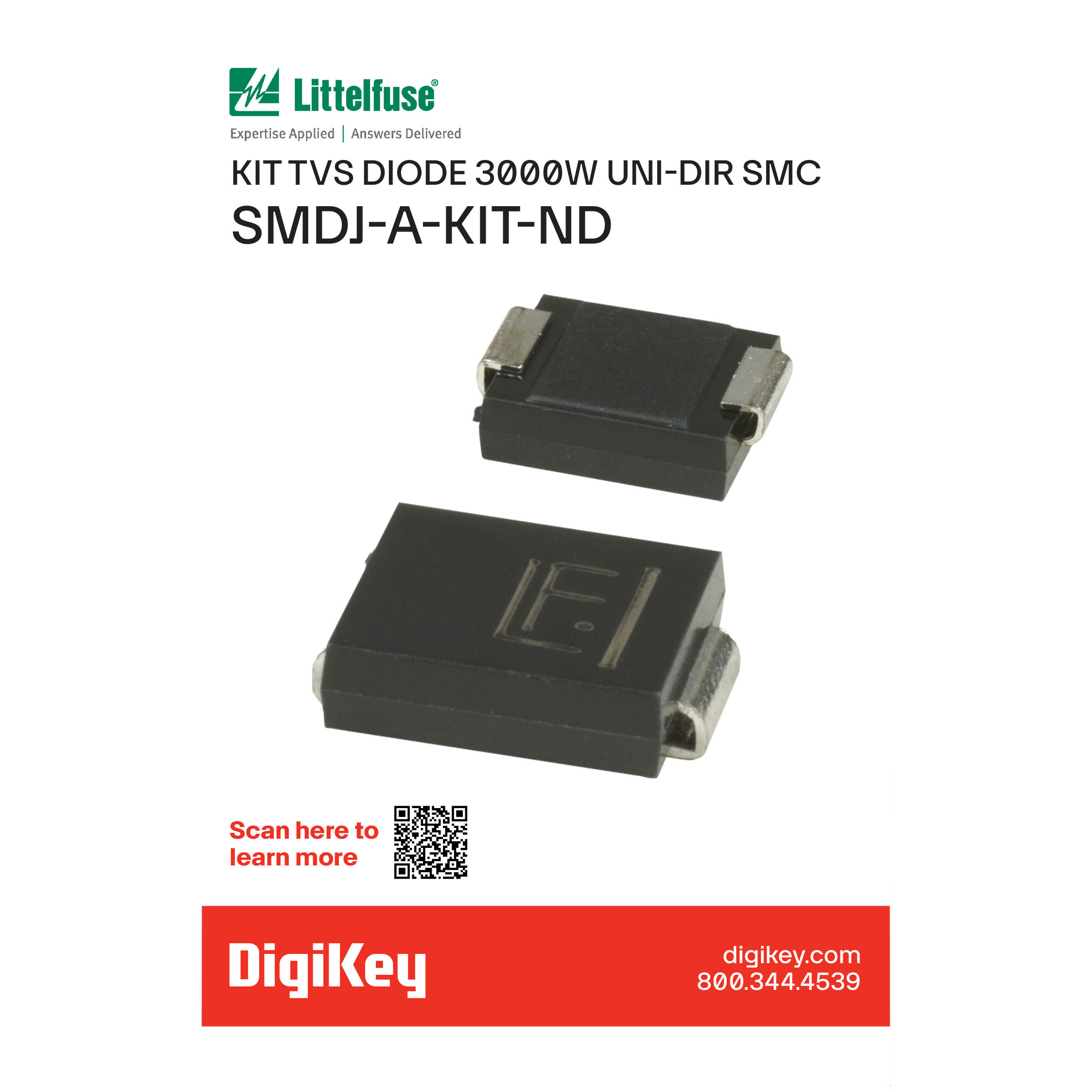 【4879338】KIT TVS DIODE 3000W UNI-DIR SMC