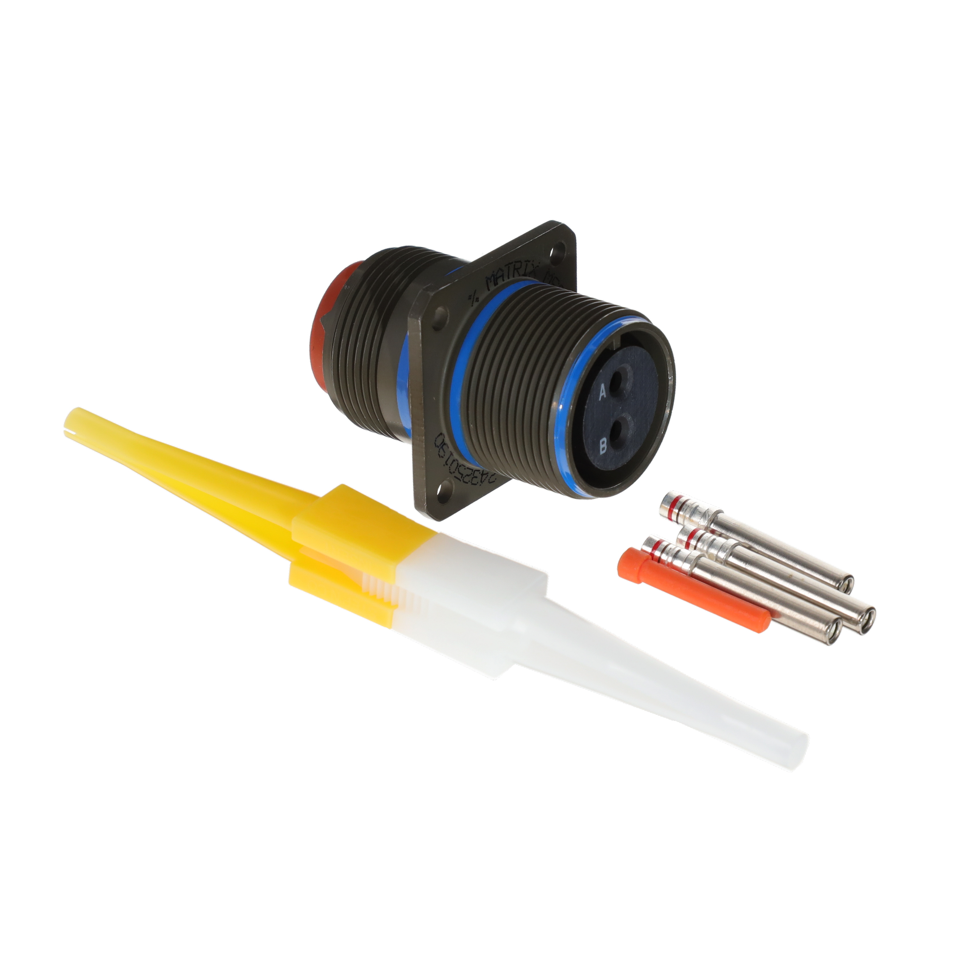 【MS3450W16-11S】CONN RCPT FMALE 2POS GOLD CRIMP