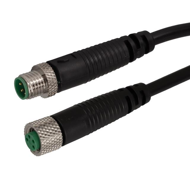 CIRC CBL 4POS RCPT TO PLUG 6.56'【BC-M8FA4AMA4020M】