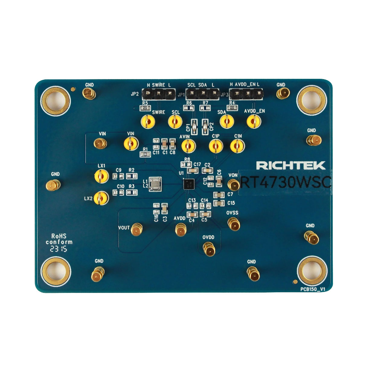 3出力AMOLEDバイアス評価ボード 【EVB_RT4730WSC】