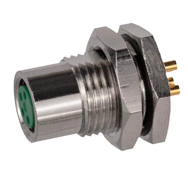 M8 A-CODE 4 PIN FEMALE PNL MOUNT【SS-12800-003】