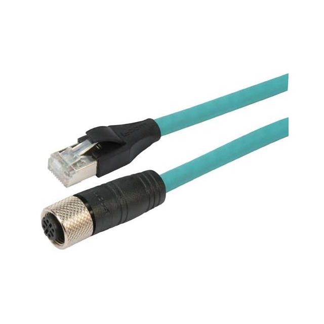 【TRG506-T4T-3M】C5E M12FD-RJ45 TPE 24 TEL 3M