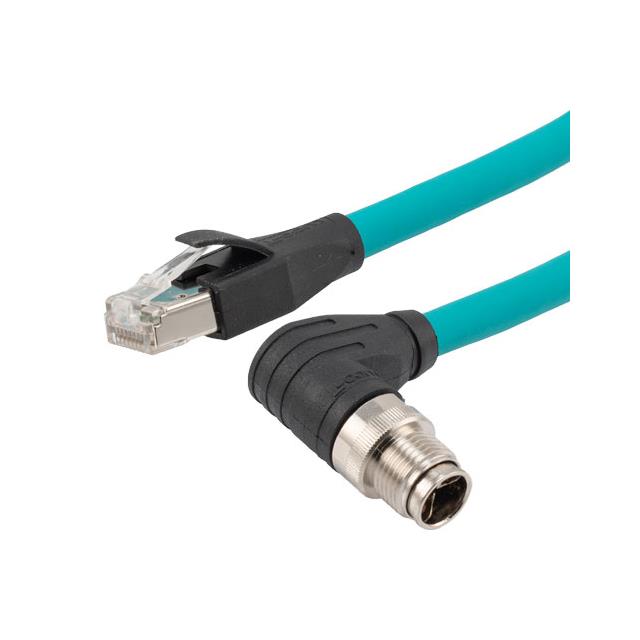 C6A M12 8PX SF/UTP IND-OD-HF, RA【TRG613-T6T-3M】