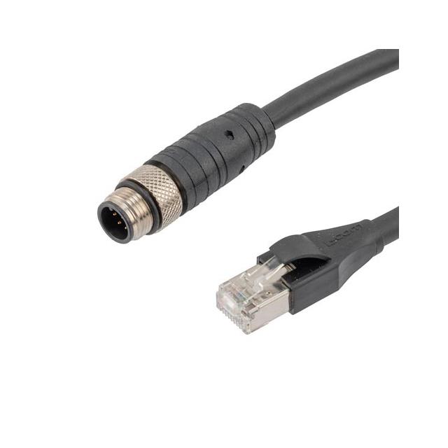 M12 8PA F/UTP IND-OD, M12M/RJ45,【TRG864-P6B-5M】