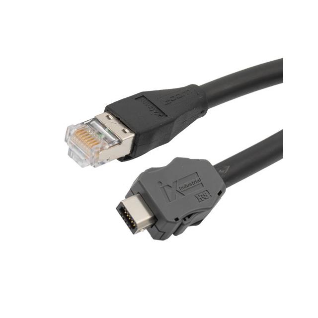 IXB-RJ45P, CAT6A F/UTP CMR/CMG P【TRGIX604EC-BLK-1M】
