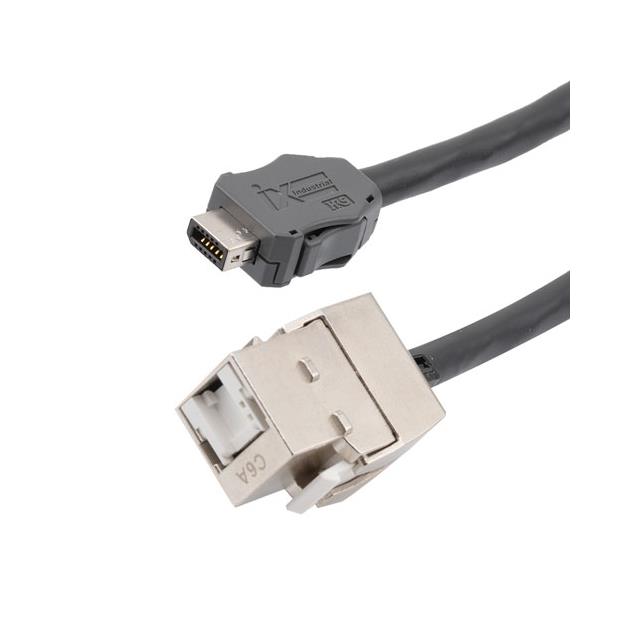IXA-RJ45J, CAT6A F/UTP CMR/CMG P【TRGIX605EC-BLK-3M】