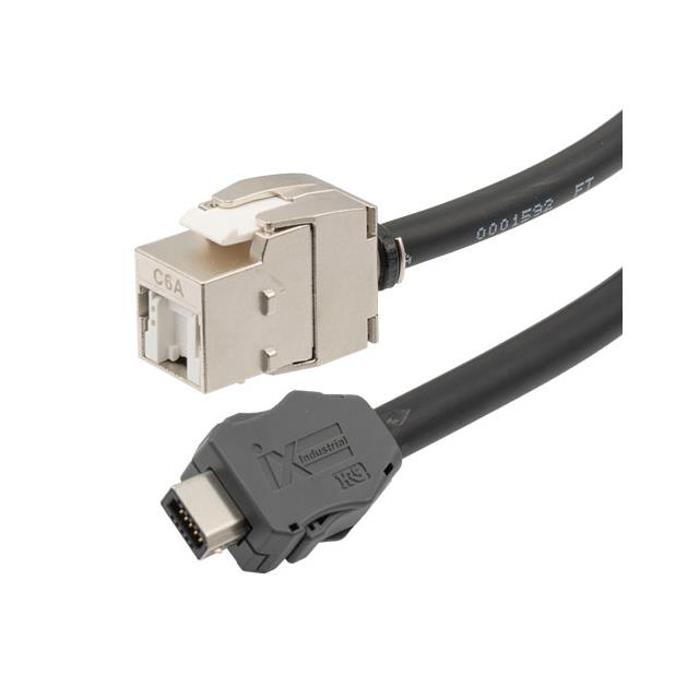 IXA-RJ45J, CAT6A SF/UTP CMX LSZH【TRGIX605LZ-BLK-3M】