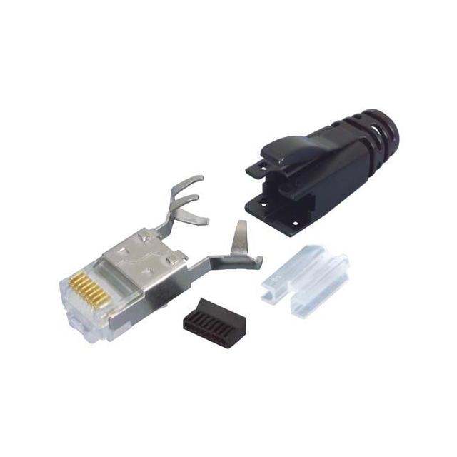 【TSP6188S-25】PLUG RJ45 CAT6A SHD W/SR