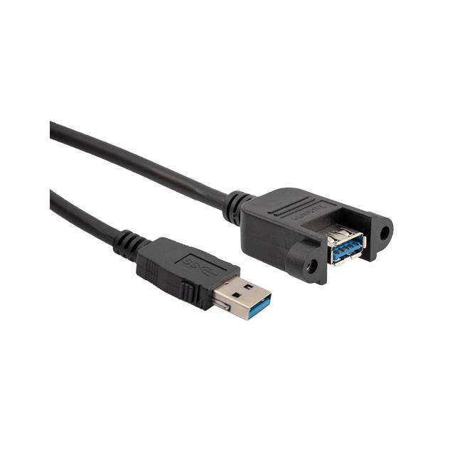 USB 3.0 LTCH A-M / A-F PNL MNT 3【U3A00100-05M】