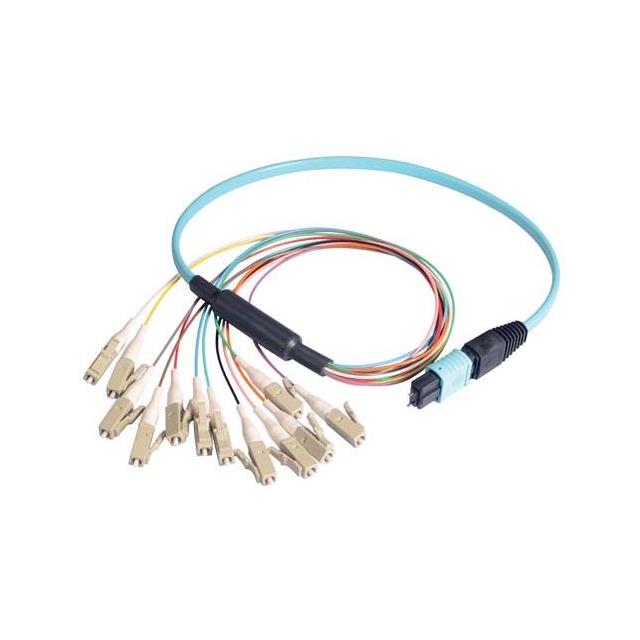 【MPM12OM4-LC-10】12-RIB OM4 MPO-M LC LZH AQ 10M