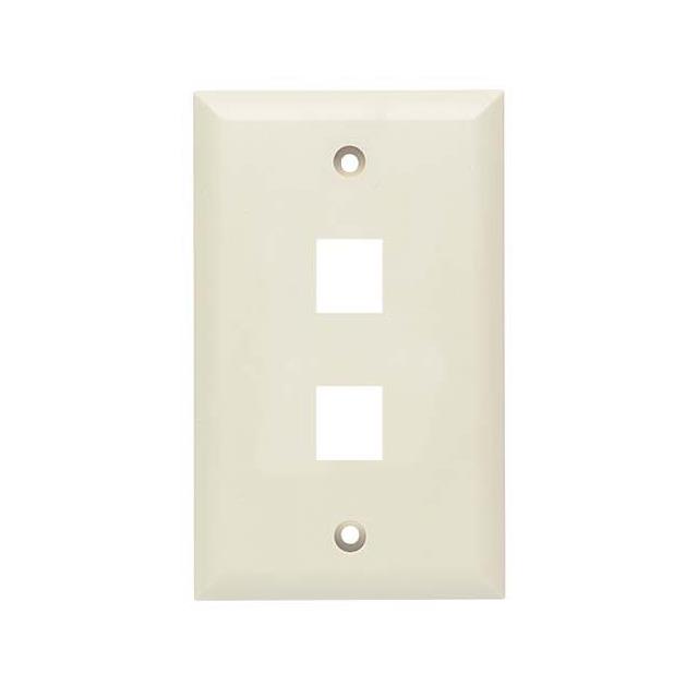 WALL PLATE 2 KEYSTONE IVORY【MWP102K-IV】