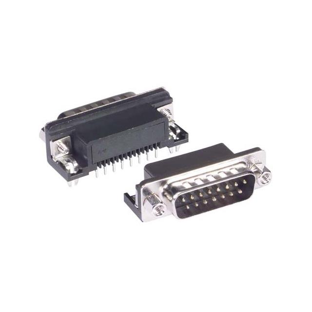CONN D-SUB PLUG 15POS R/A SOLDER【SD15P-RA-PC】