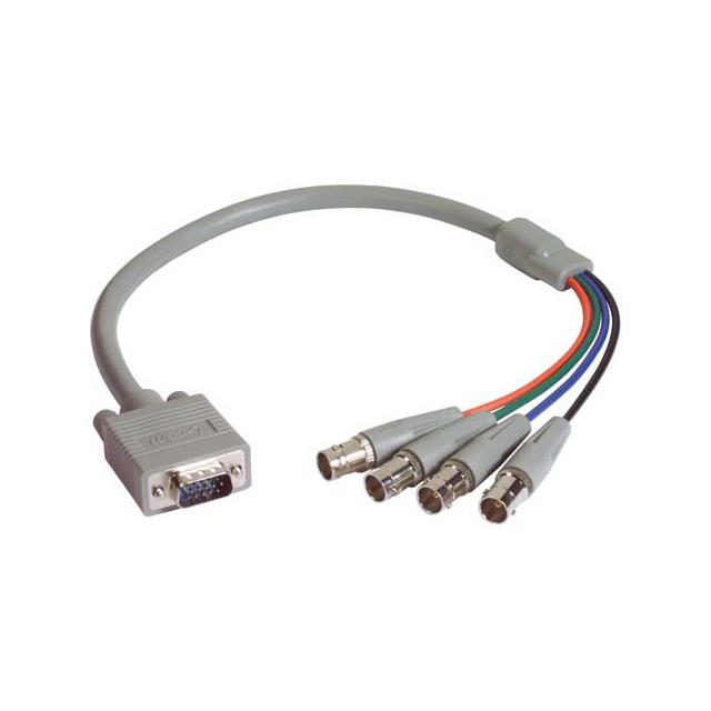 CA VGA BKT HD15 M/4 BNC F 1.5'【CTL4CAR-1.5】