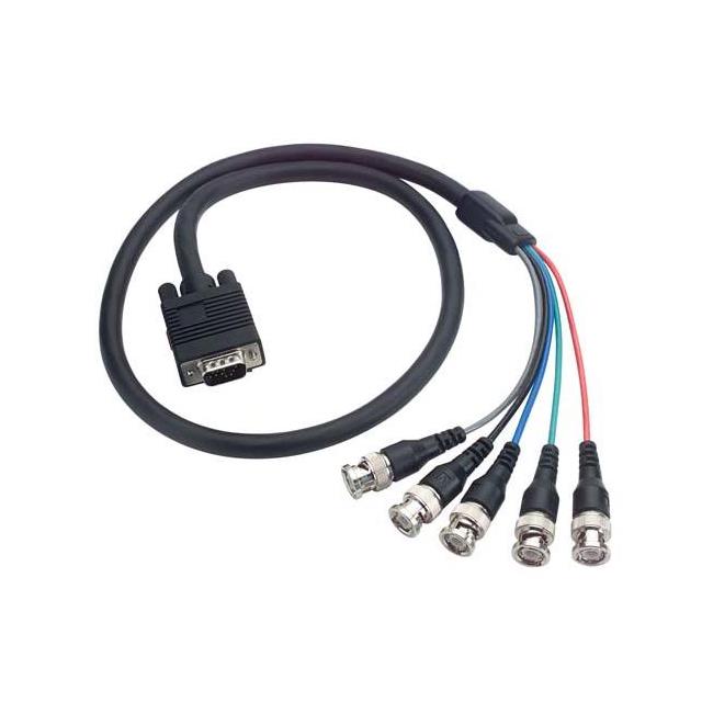 CA VGA HD15 M/5 BNC M 12' BLK【CTL5CAT-12B】