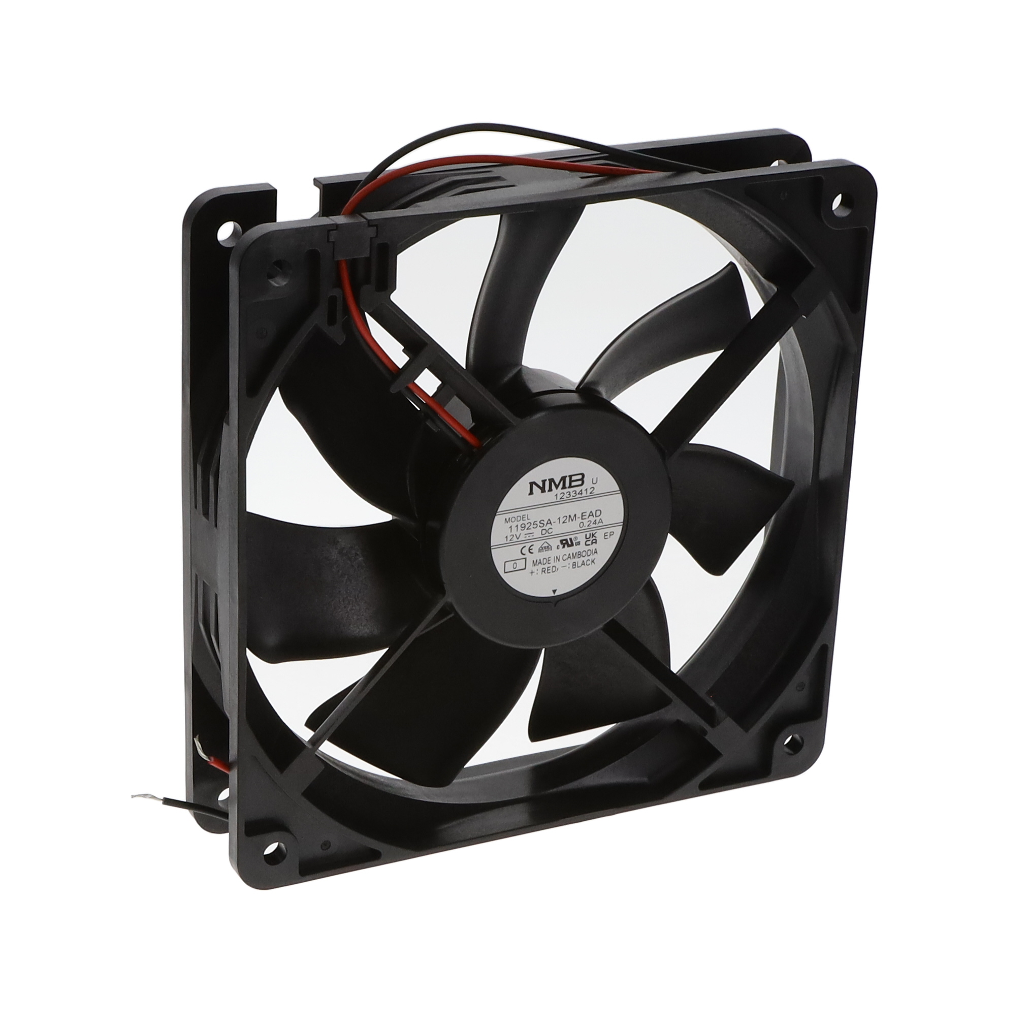【11925SA-12M-EAD-0】FAN AXIAL 119X25MM 12VDC WIRE