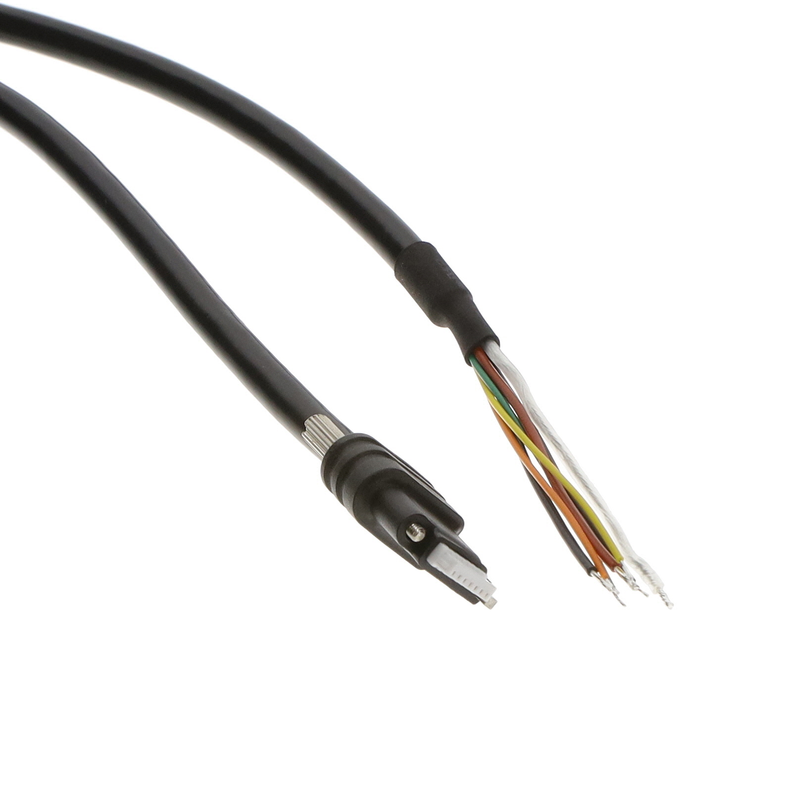 【CABLE I/O 5M 7P JST SCREW LOCK】5M JST WITH SCREW LOCK  OPEN END
