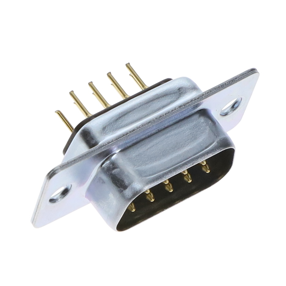 【DE-9P-T-NR】CONN D-SUB PLG 9POS PNL MNT SLDR