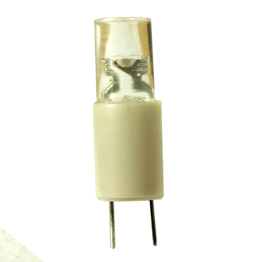 【LE-BP-12W】LED, BI PIN T-1 3/4 12V WHITE