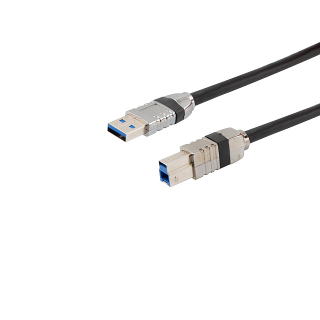 USB 3.0 A/B DIECAST W/ OPT VISIO【CAU3DCVISAB-2M】