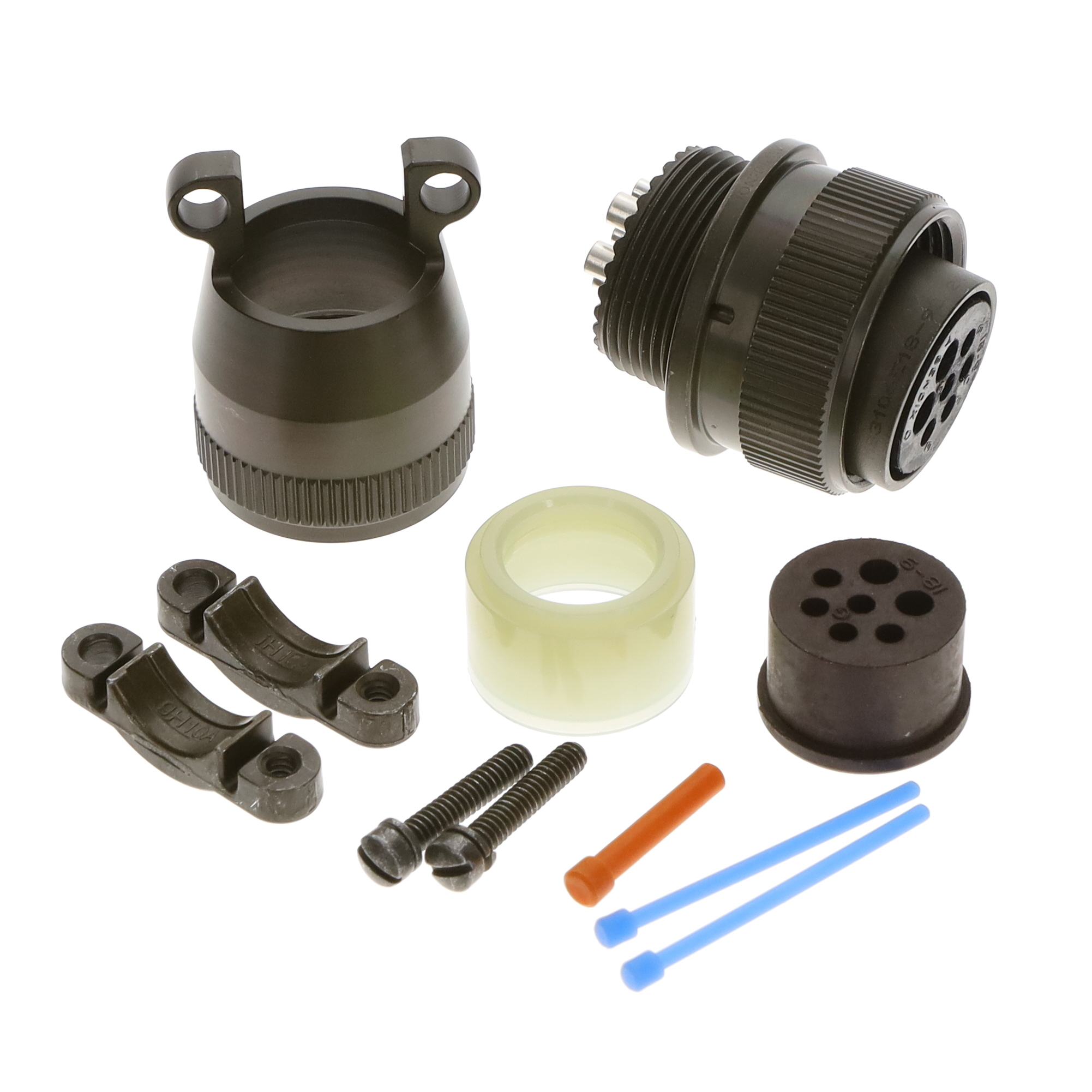 【MS3106E18-9S】CONN PLUG FMALE 7P SILV SLDR CUP