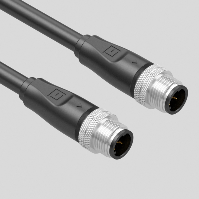 CIRC CBL 5POS PLUG TO PLUG 4.92'【10-05889】