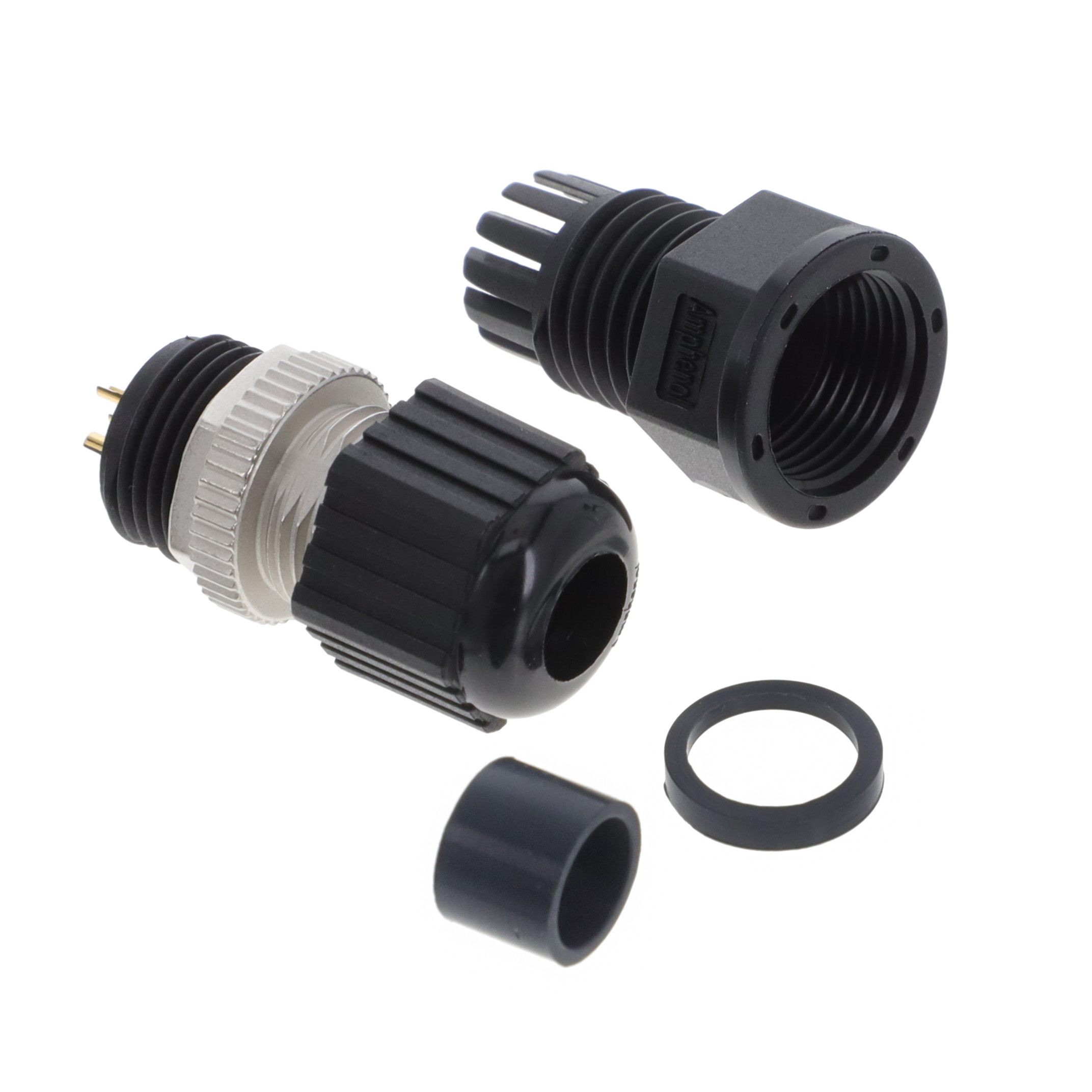 【M12A-05BMMA-SL8001】CONN RCPT MALE 5P GOLD SLDR CUP