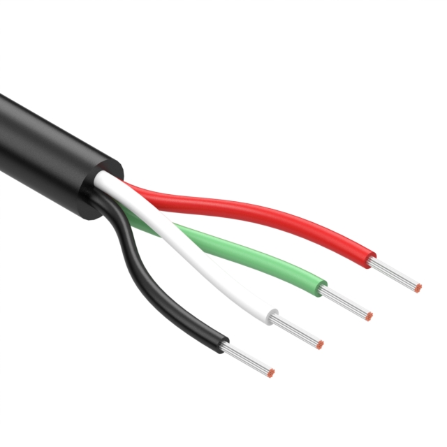 CABLE 4COND 22AWG BLACK【30-03360】