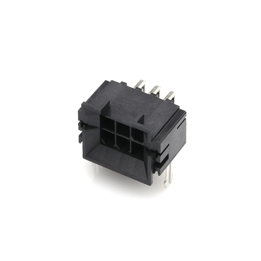 CONN HEADER R/A 6POS 4.2MM【0438100046】