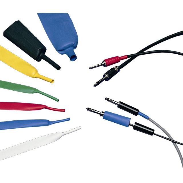 【B2(3X) 12/4 BLACK SPL】HEATSHRINK 0.48" BLACK FOOT