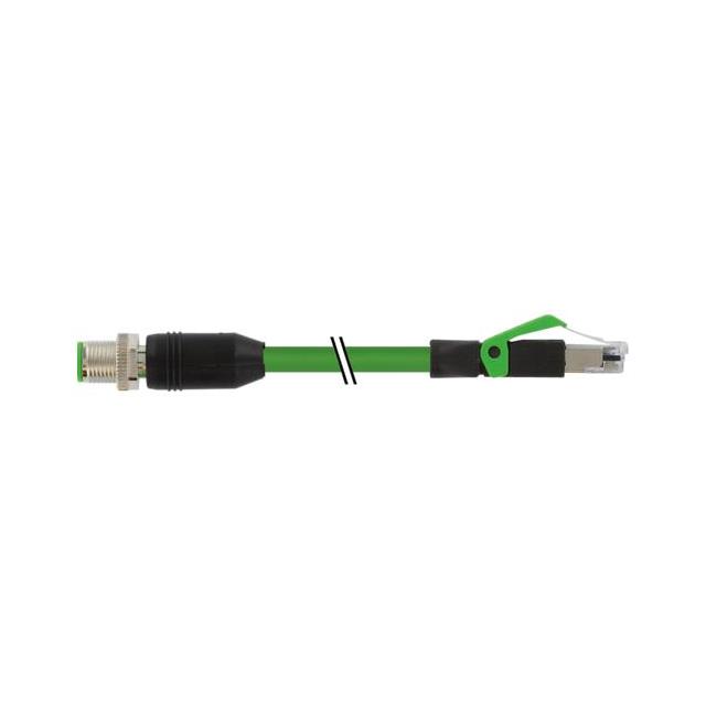 【7000-51101-7900300】M12 MALE 0 X-COD. / RJ45 MALE 0