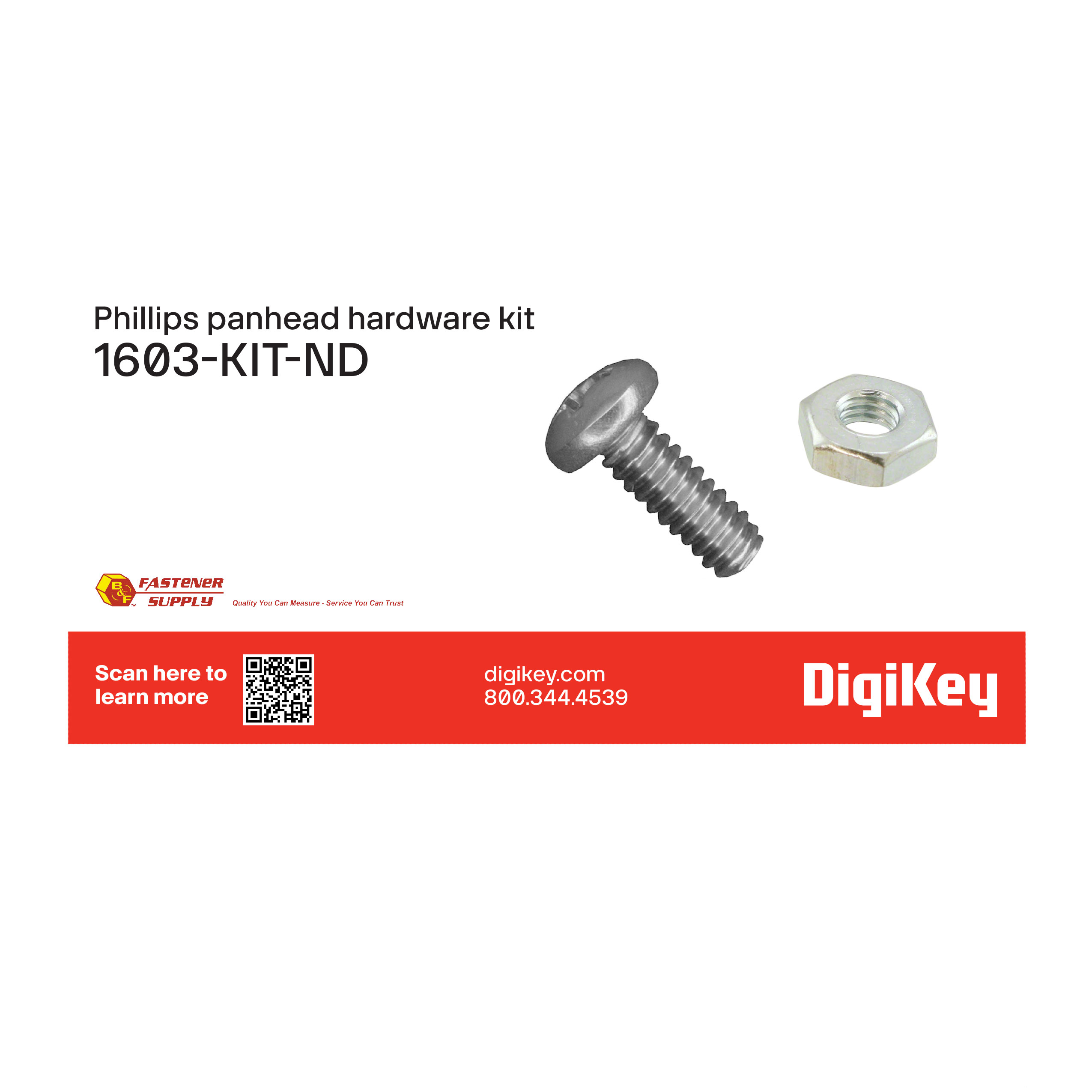 PHILLIPS PANHEAD HARDWARE KIT【1603-KIT】