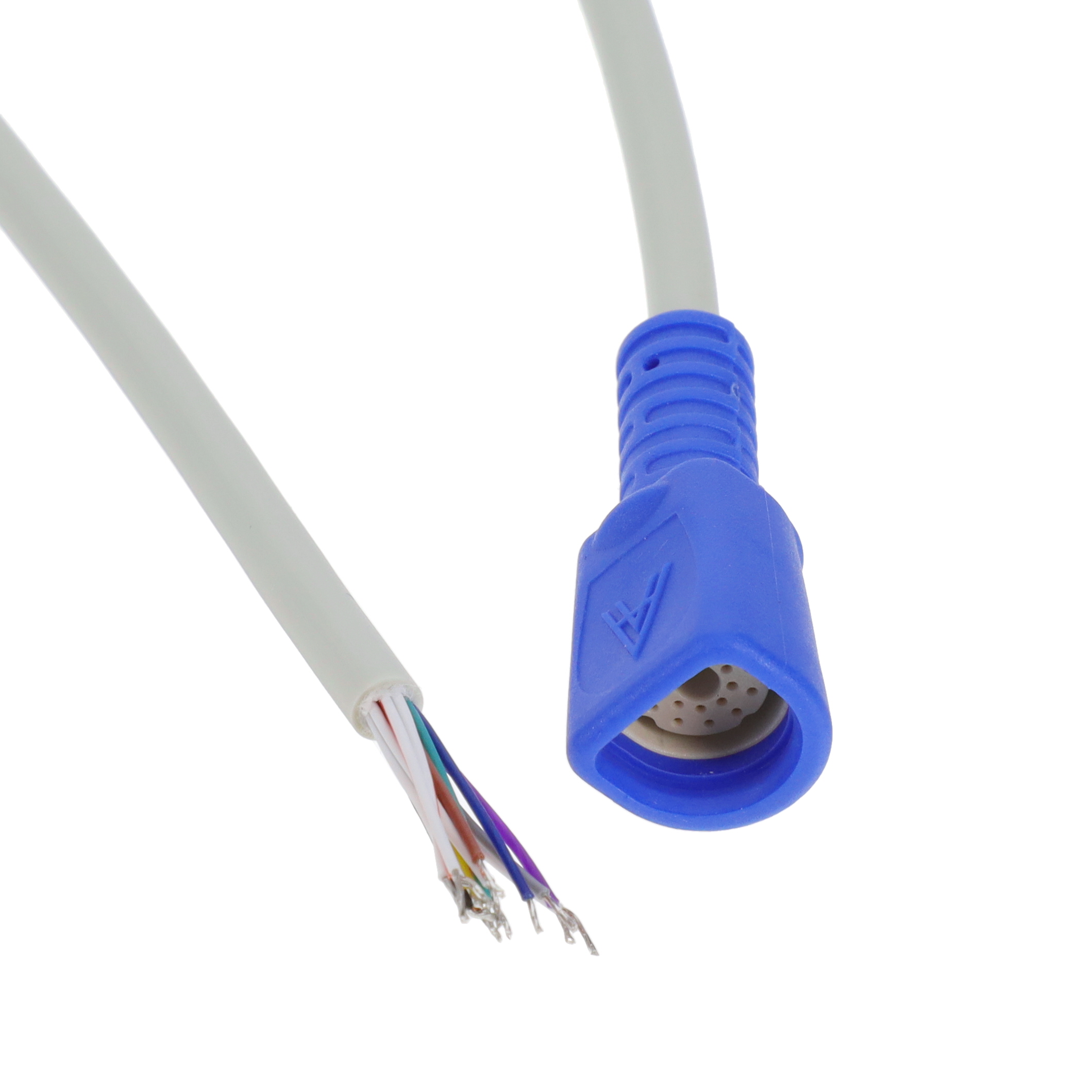 【P1RNM14B1N1000】CIR CBL 14POS RCPT TO WIRE 3.28'