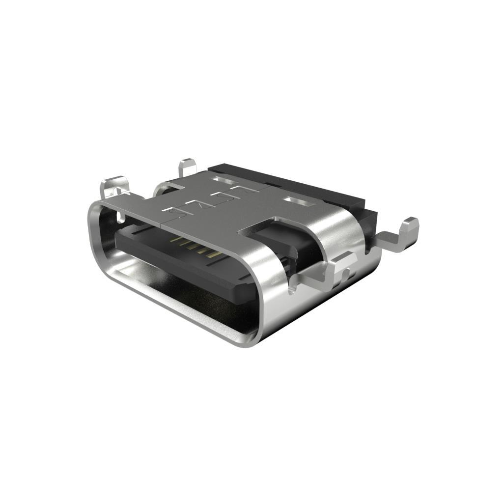 【10174570-00A11LF】USB C RECEPTACLE R/A SMT 16P G/F