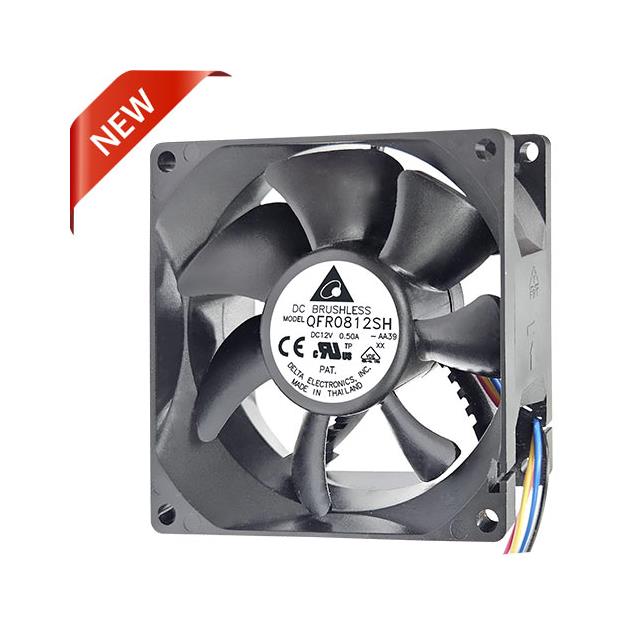 AXIAL SQUARE 80X25.4 MM 12V PWM【QFR0812SH-AA39】