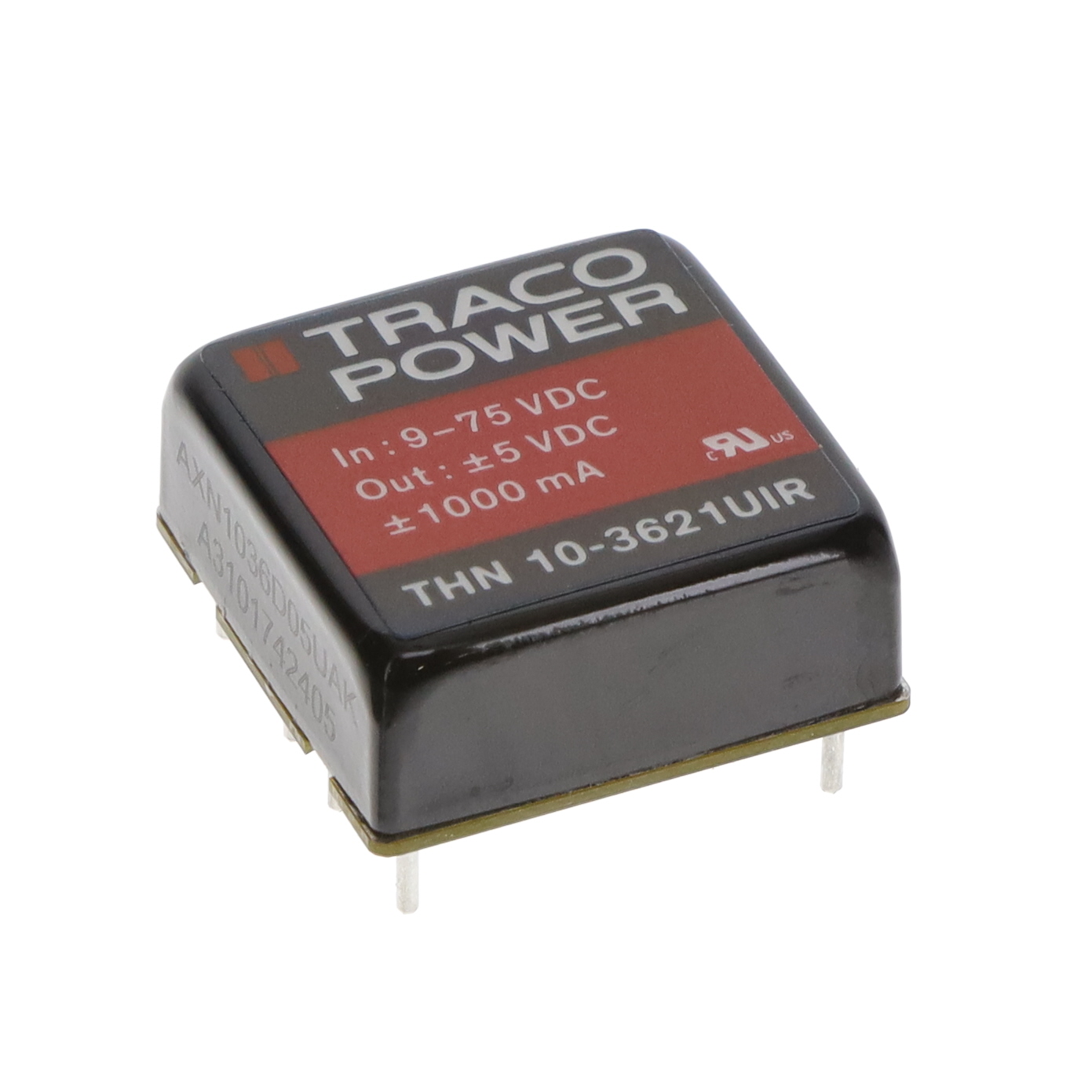 【THN 10-3621UIR】12:1 INPUT 10W DC/DC CONVERTER